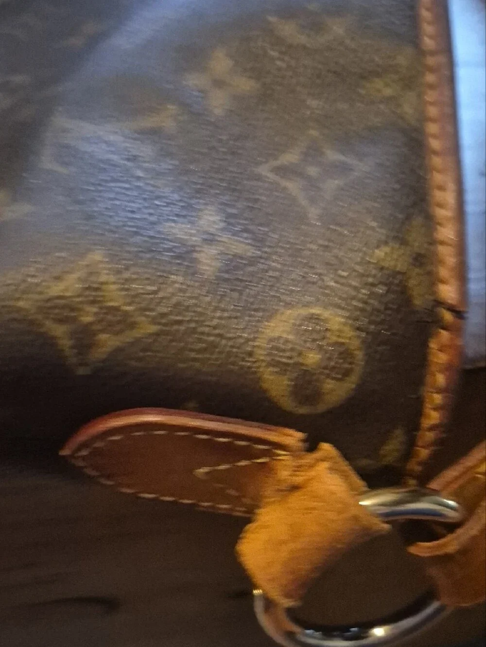 Louis Vuitton Monogram Canvas Hobo Bag in Brown and Tan